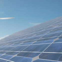 Seamless Looping Animation Of Wind Turbines Spinning And Solar Panel Cell Panel Array SBI  Scaled