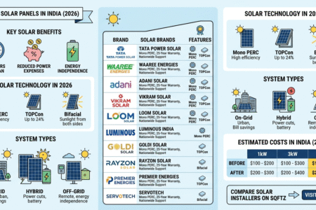 Best Solar panels in india (2026)