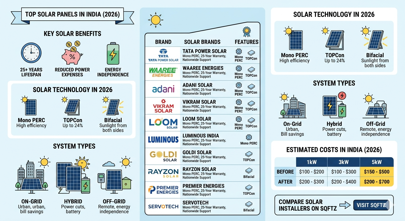Best Solar panels in india (2026)
